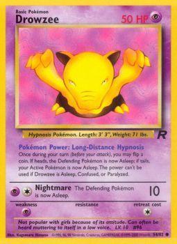 Drowzee - 54/82 - Common - Unlimited Edition - (LP)