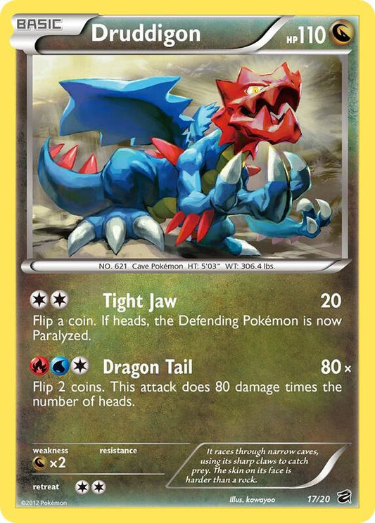 Druddigon 17/20 - Holo Rare - Holo