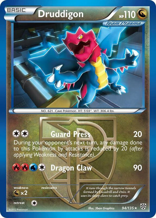 Druddigon (Team Plasma) 94/135 - Rare - Reverse Holo