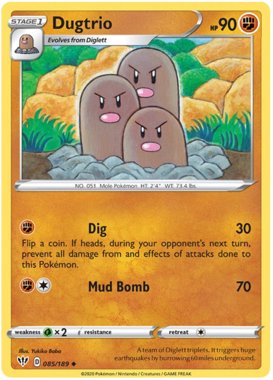 Dugtrio - 085/189 - Uncommon