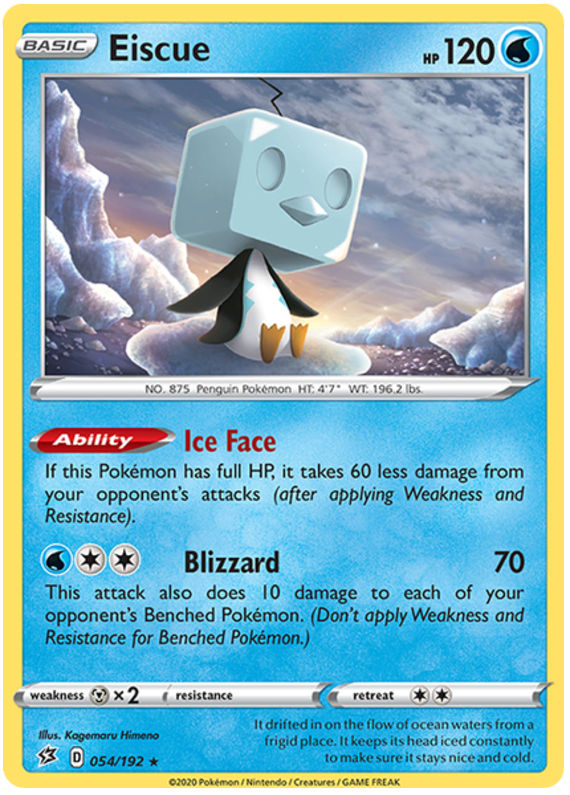 Eiscue - 054/192 - Holo Rare