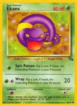 Ekans - 46/62 - Common - Unlimited Edition - (NM)