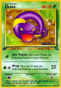 Ekans - 46/62 - Common - 1st Edition - (LP)