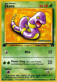 Ekans - 56/82 - Common - 1st Edition - (MP)
