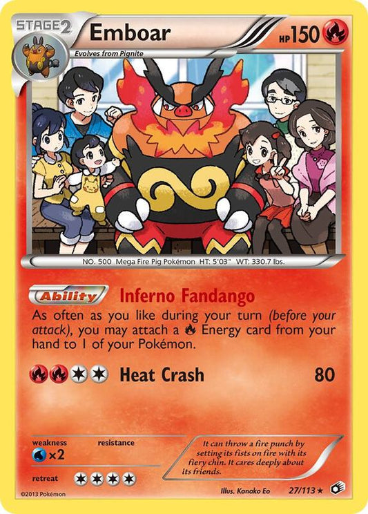 Emboar 27/113 - Holo Rare - Holo