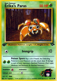Erika's Paras - 71/132 - Common - 1st Edition - (VLP)
