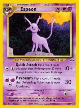 Espeon - 20/75 - Rare - Unlimited Edition - (MP)