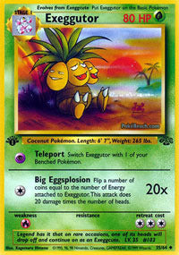 Exeggutor - 35/64 - Uncommon - 1st Edition - (MP)