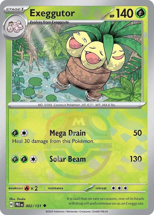 Exeggutor (Master Ball Pattern) - 002/131 - Uncommon