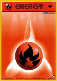 Fire Energy - 128/132 - Common - 1st Edition - (NM)
