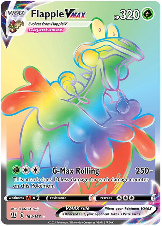 Flapple VMAX - 164/163 - Secret Rare