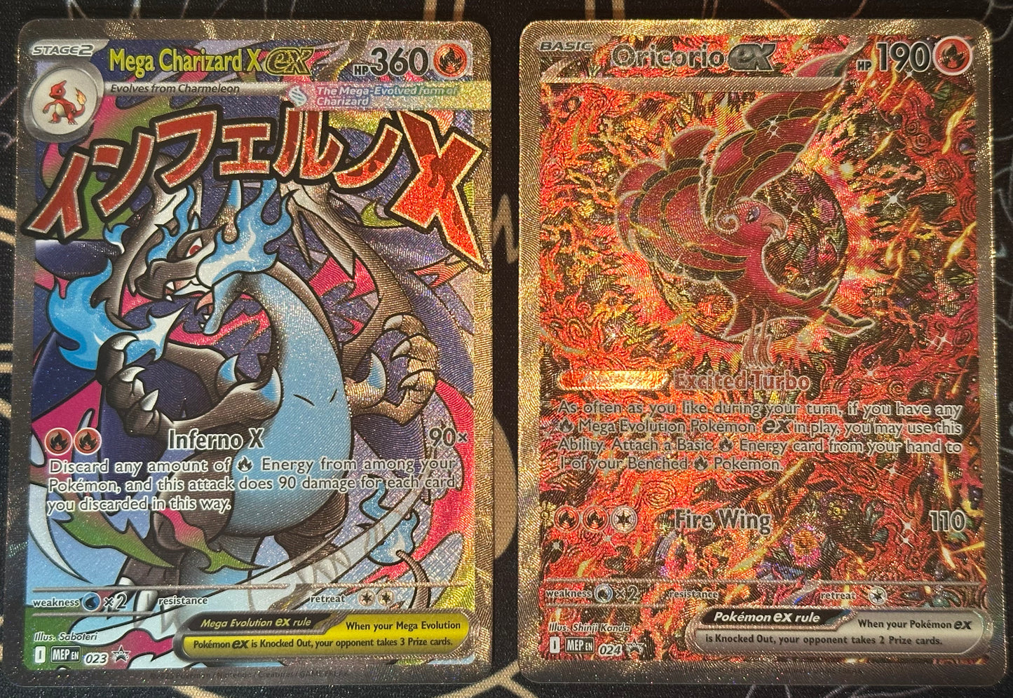 UPC Promo Set - Mega Charizard EX MEP023 & Oricorio EX MEP024 (Sealed)