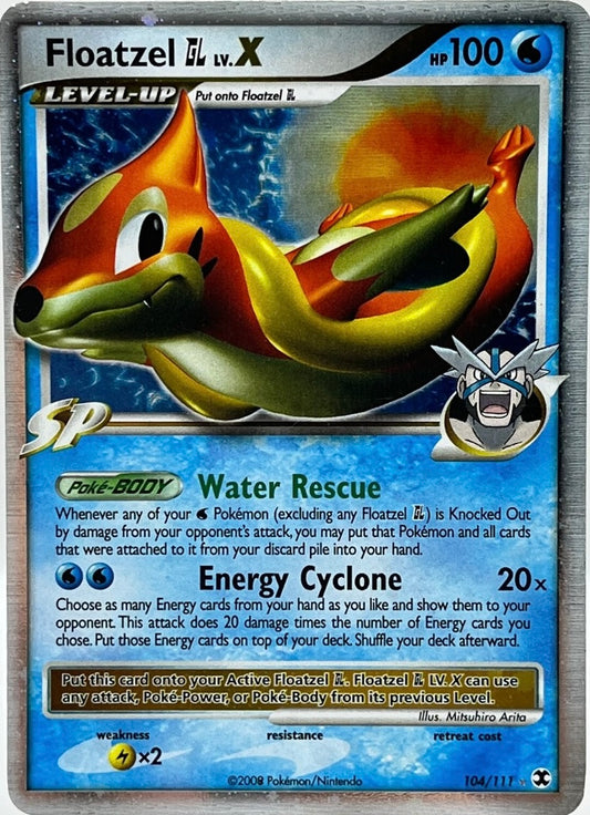 Floatzel LV.X - 104/111 - Holo Rare - (Very Lightly Played)