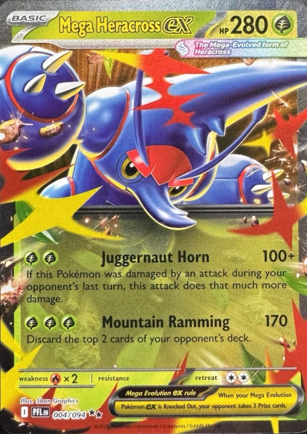 Mega Heracross EX - 004/094 - Double Rare