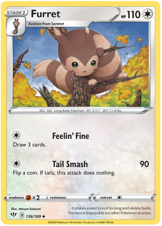 Furret - 136/189 - Uncommon