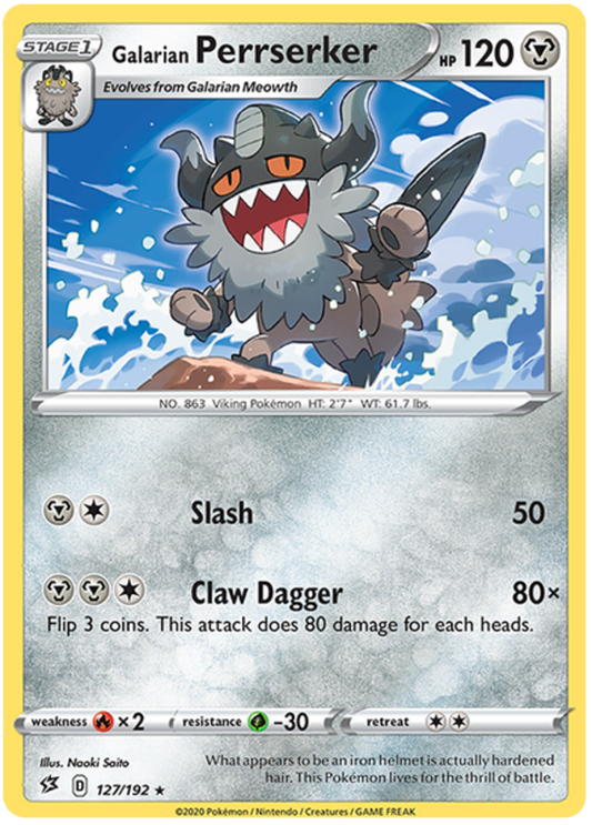 Galarian Perrserker - 127/192 - Rare