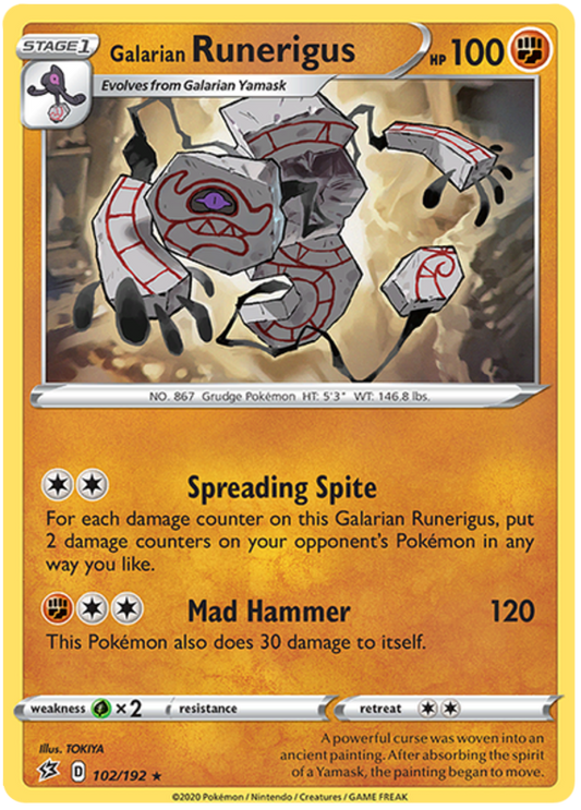 Galarian Runerigus - 102/192 - Rare