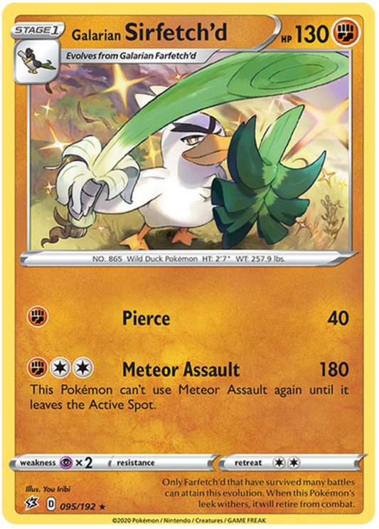 Galarian Sirfetch'd - 095/192 - Holo Rare