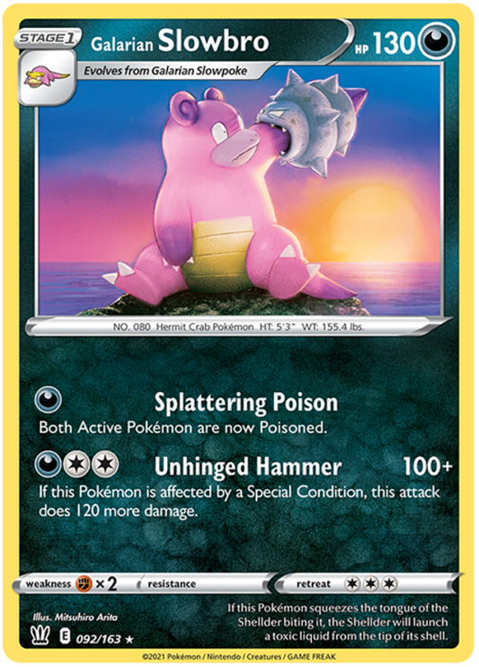 Galarian Slowbro - 092/163 - Rare