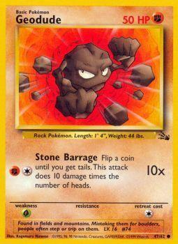 Geodude - 47/62 - Common - Unlimited Edition - (NM)