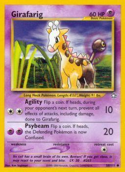 Girafarig - 058/111 - Common - Unlimited Edition - (NM)