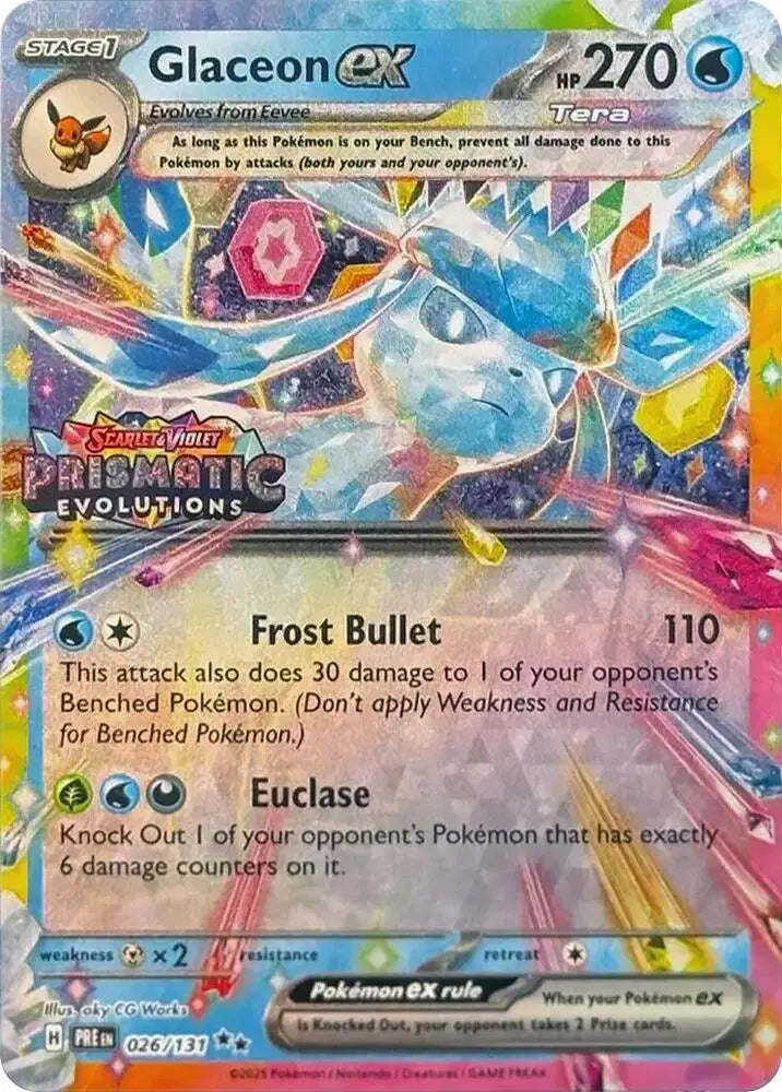 Glaceon ex (Prismatic Evolutions Stamp) - 026/131 - Promo