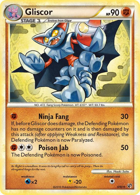 Gliscor 4/90 - Holo Rare - Holo
