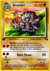 Graveler - 37/62 - Uncommon - 1st Edition - (NM)