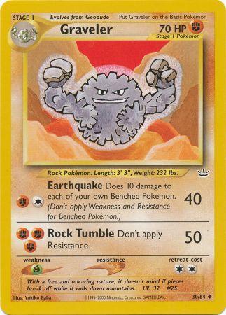 Graveler - 30/64 - Uncommon - Unlimited Edition - (VLP)
