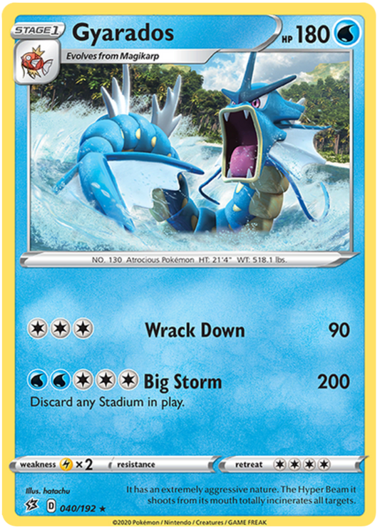 Gyarados - 040/192 - Holo Rare