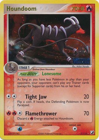 Houndoom (Stamped) - 7/115 - Reverse Holo