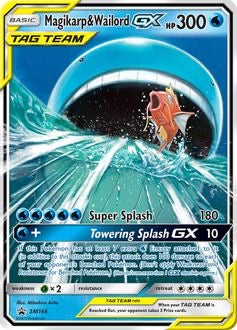 Magikarp & Wailord GX - SM166 - SM Promos (Moderately Played)
