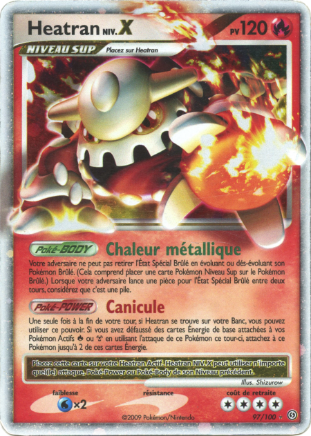 Heatran LV.X - 97/100 - Holo Rare