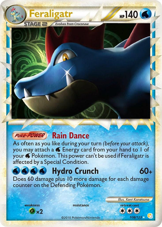 Feraligatr - 108/123 - Holo Rare (Prime) (Very Lightly Played)
