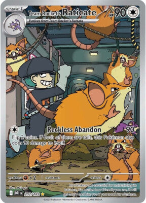 Team Rocket’s Raticate - 202/182 - Illustration Rare