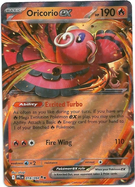 Oricorio EX - 018/094 - Double Rare