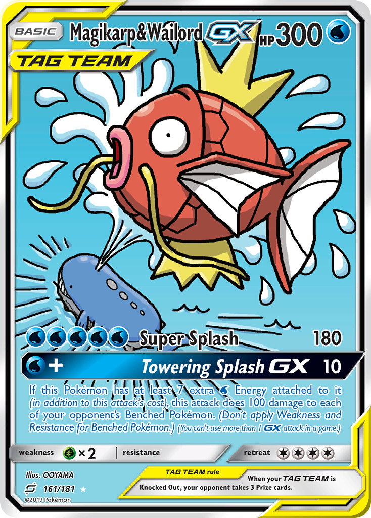 Magikarp & Wailord GX - 161/181 - Alternate Art (Lightly Played)