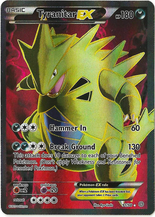Tyranitar EX - 91/98 - Ultra Rare (Lightly Played)