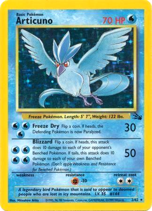Articuno - 2/62 - Holo Rare - (LP)