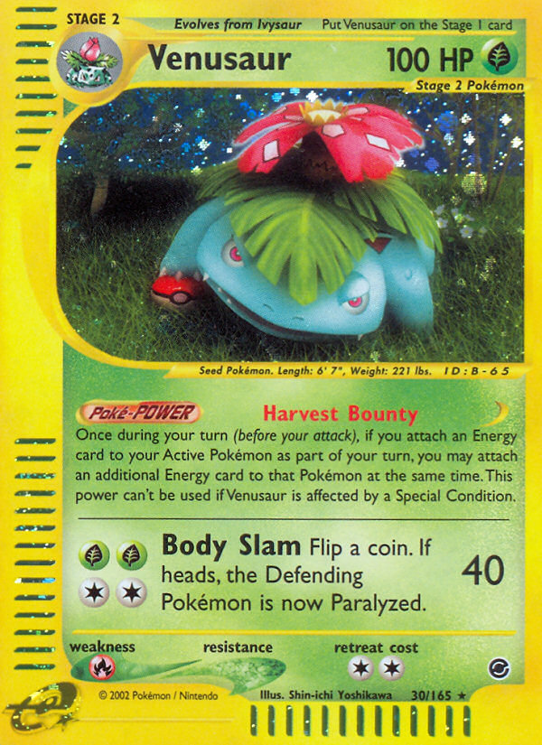 Venusaur - 30/165 - Holo Rare (Lightly Played)