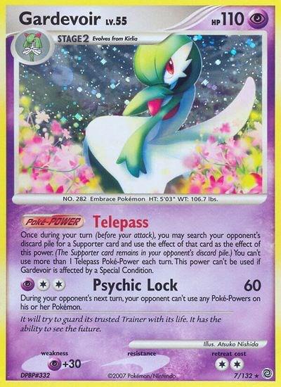 Gardevoir LV.55 - 7/132 - Reverse Holo (Heavily Played)