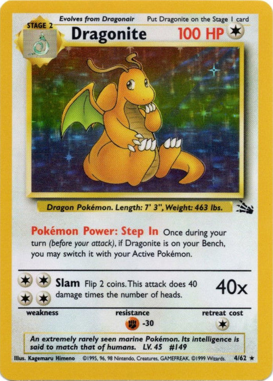 Dragonite - 4/62 - Holo Rare (VLP)