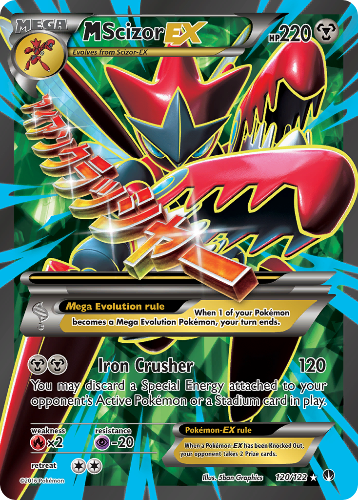 M Scizor EX - 120/122 - Ultra Rare (MP)