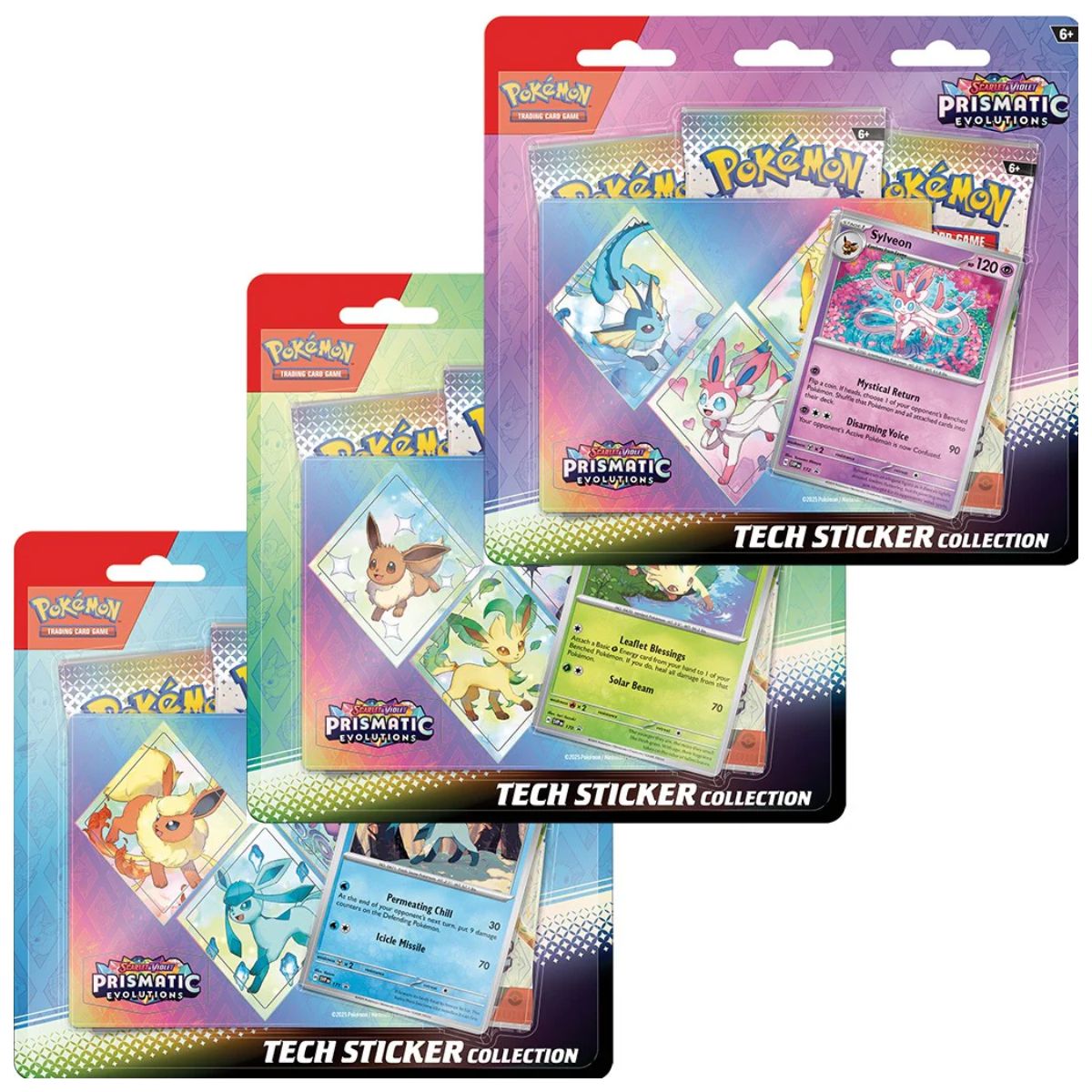 Prismatic Evolutions Sticker Collection Set (3)