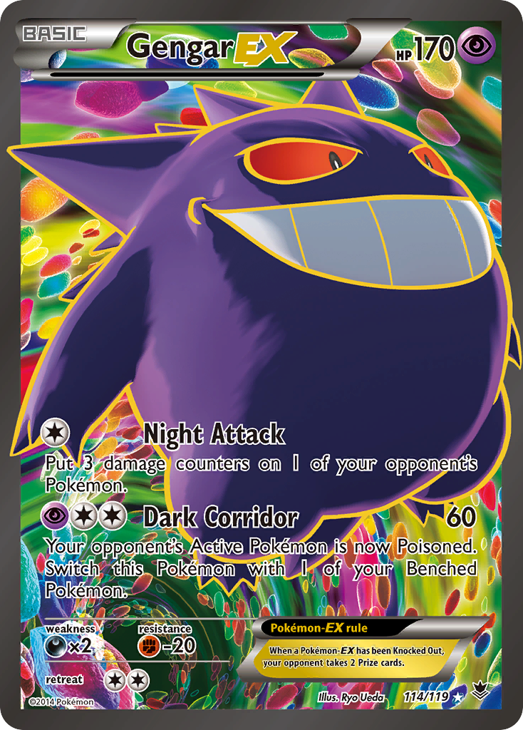 Gengar EX 114/119 (Very Lightly Played)