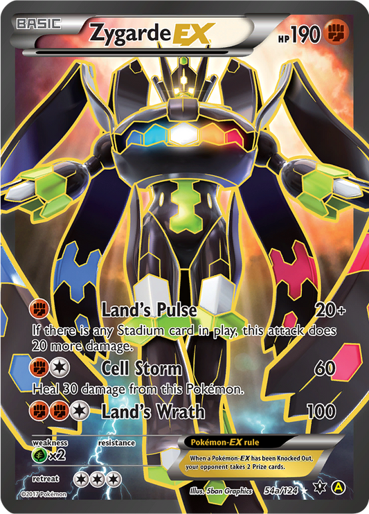 Zygarde EX - Alternate Art - 54a/124