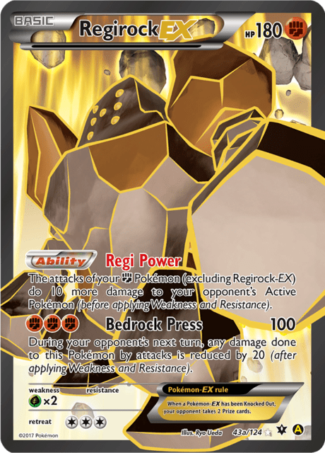 Regirock EX - Alternate Art - 43a/124
