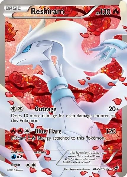 Reshiram - RC22/RC25 - (Very Lightly Played)