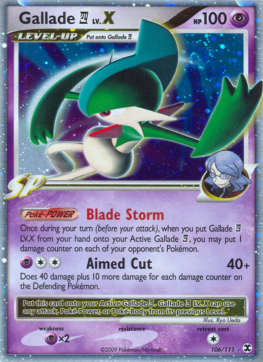 Gallade LV.X - 106/111 - Holo Rare - (Very Lightly Played)