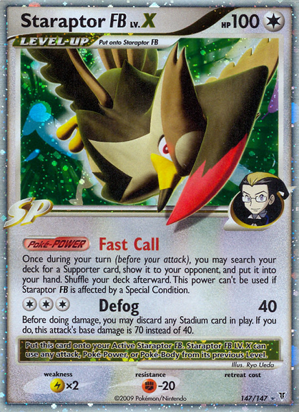 Staraptor LV.X - 147/147 - Holo Rare - (Very Lightly Played)